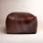 Cleore Galya 22" Wide Genuine Leather Square Pouf-1913009533
