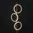 Saturn 66" Modern LED Floor Lamp with 3 Removable Ring Lights and Gold Finish, 3-Way Dimming