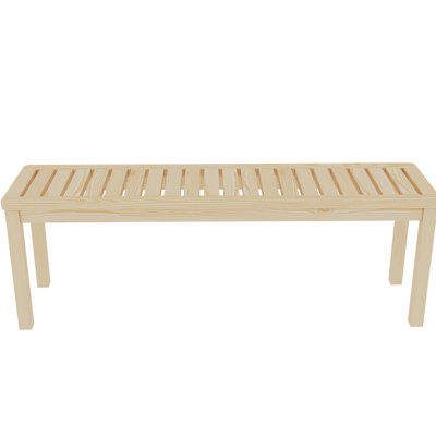 Modern Solid Wood Bedroom Bench, 52" - Functional & Elegant Hallway Shoe Practical Design