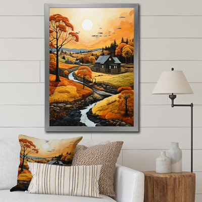 Essen " Farm Autumn Hues Landscape III " Color Photography Print