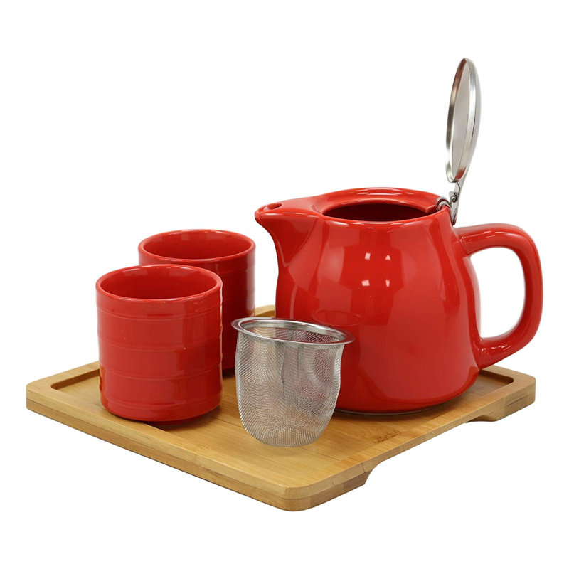 World Menagerie Ridgemoor 20oz. Teapot, Red
