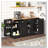 Multi-Functional Sideboard with Extendable Table and Pull-Out Rack-1418281448