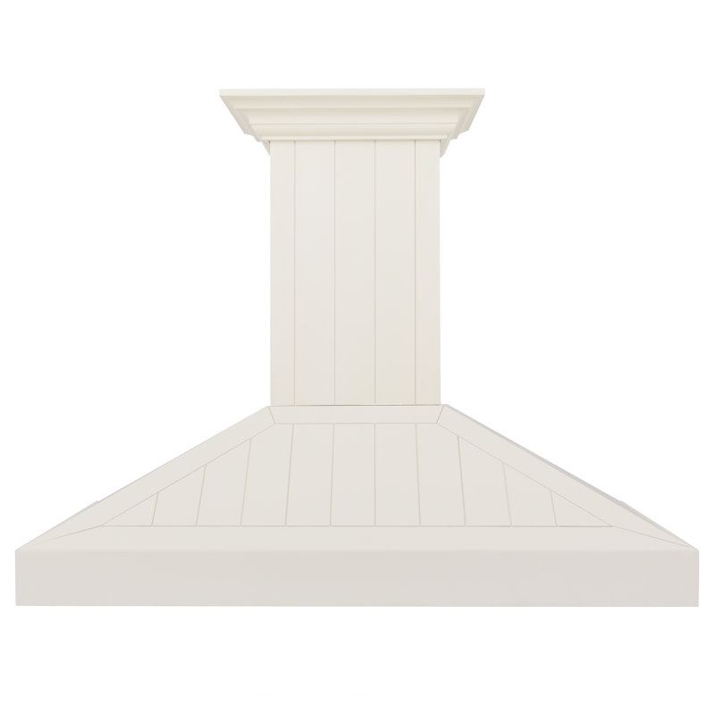 48" 400 CFM Ducted Wall Mount Range Hood in White