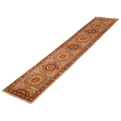 Peshawar One-of-a-Kind 2'8" X 12'10" New Age Runner Wool Area Rug