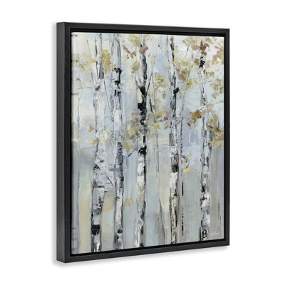Abstrait de bouleau d'automne
