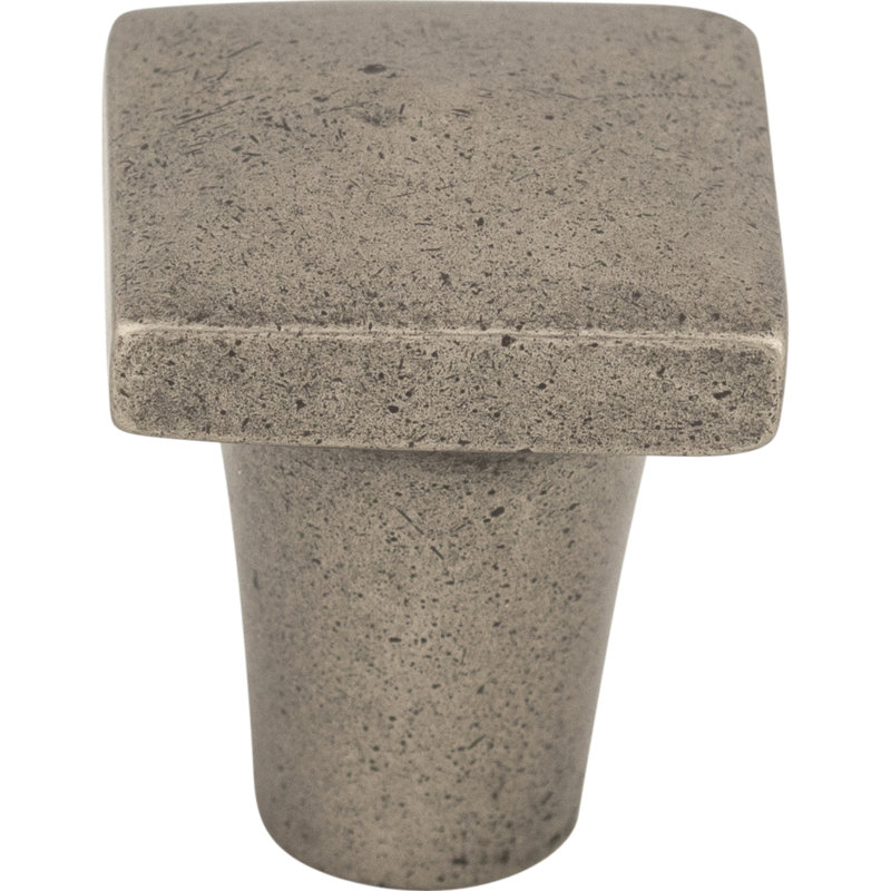 Aspen 3/4" Length Square Knob, Silicon Bronze Light, 7/8" Length