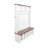 Farmhouse 4-In-1 Hall Tree With 6 Hooks, Adjustable Shelves, And 16 Compartments For Entryway Storage-1160148976