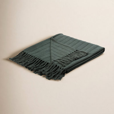 Beatris Cotton Blend Hand Woven Throw Blanket