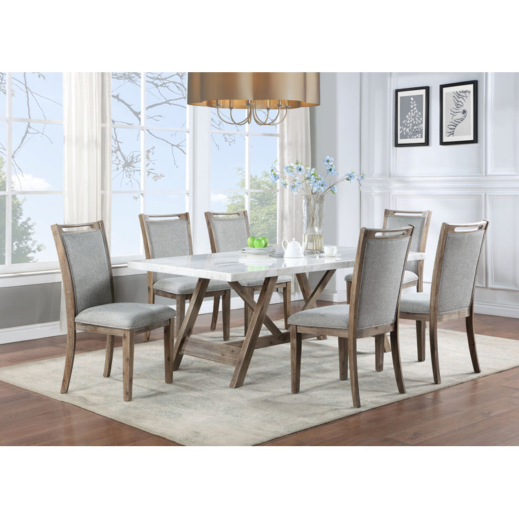 Tateos 6 - Person Four Leg Dining Set