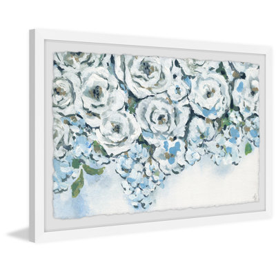 Row of Blooms 1 Piece Single Picture Frame Painting