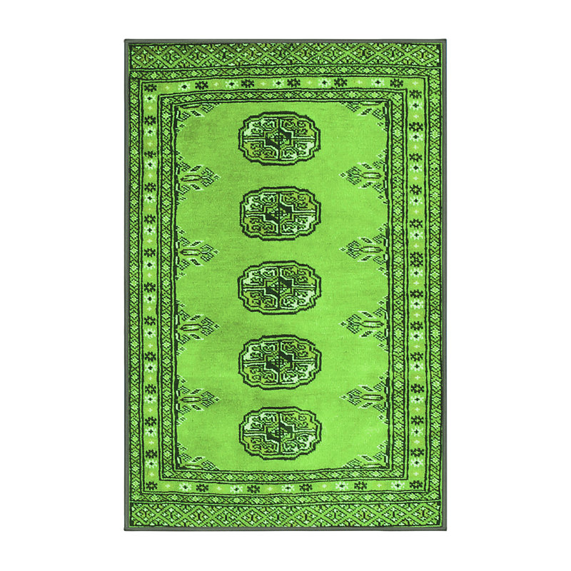 Washable Southwestern Indoor Rug, Rectangle 2' x 4'