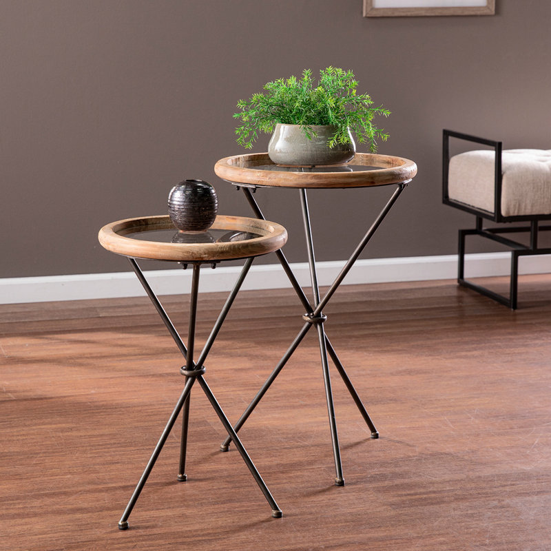 Ensemble de 2 tables d'appoint Crellon