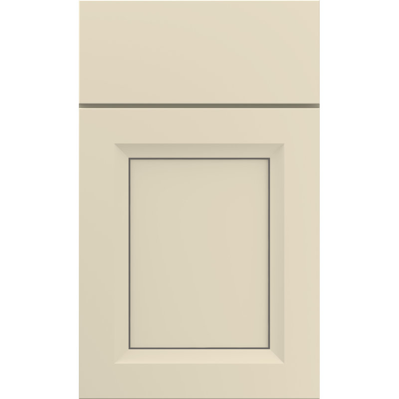 Dwelling Cranbrook Door Sample, Parchment w/Nickel Glaze, Maple