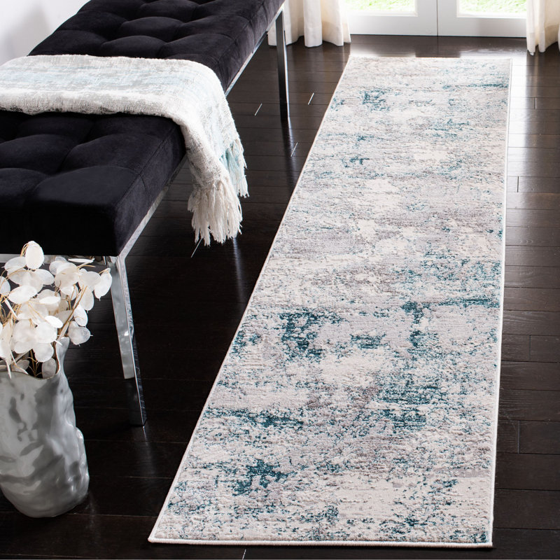Tapis abstrait Schaefferstown Performance, Tapis de couloir 2 pi x 8 pi