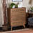 Brown Finish 4-Drawer Woven Synthetic Rattan Chest, 37.84" H X 29.9" W X 15.48" D
