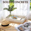 Grey Rectangular Concrete Tray Decor For Entryway Coffee Table Ottoman