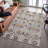 Premium Machine Washable Ducote AMF1132 Global Rug-1405271906