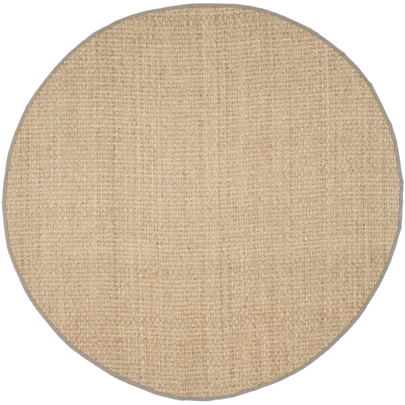 Jeremy Machine Woven Beige/Grey Rug, Round 152 cm