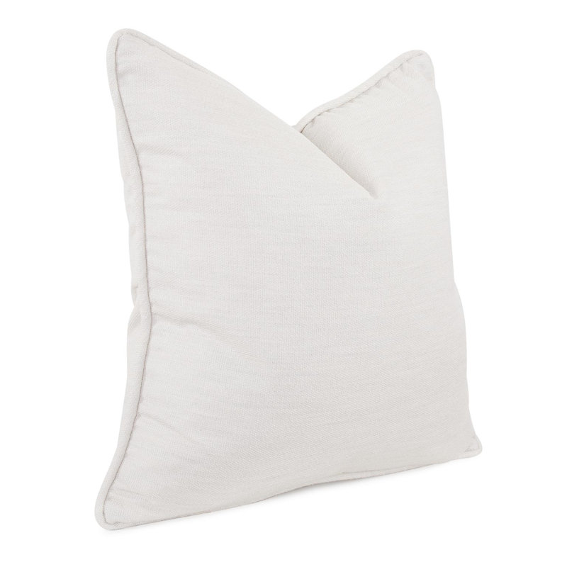 Coussin d'extérieur Driftwood - Poly Insert, Carré H 24 po x l 24 po, Crème, crème