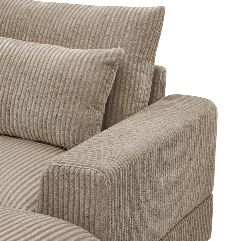 125'' Wide Camden Sofa, Brown
