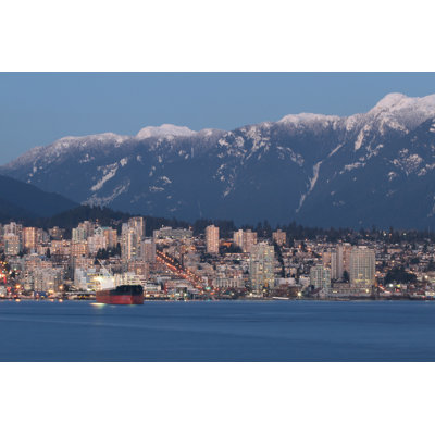 Nelsonia Bustling Coastal City - Wrapped Canvas Print