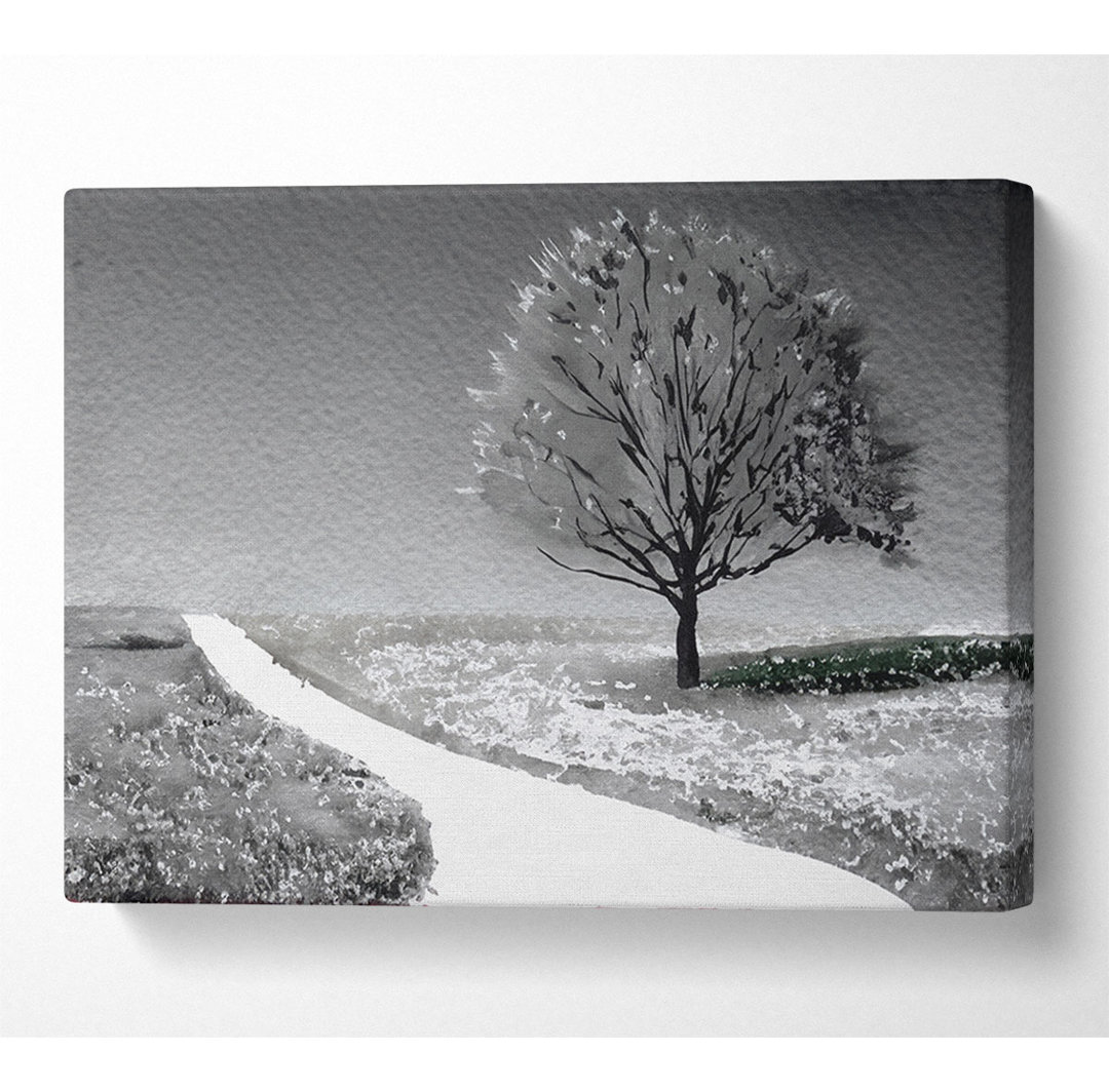 Summers Day Black And White - Leinwanddrucke auf Wrapped Canvas