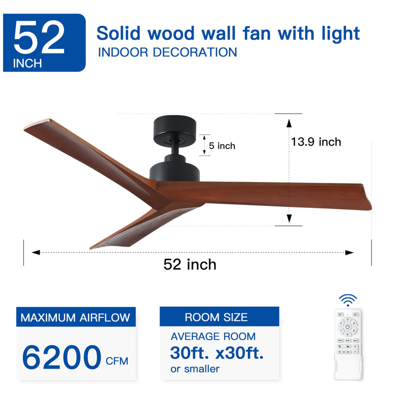 Ventilateur de plafond 52 po noir Lowe