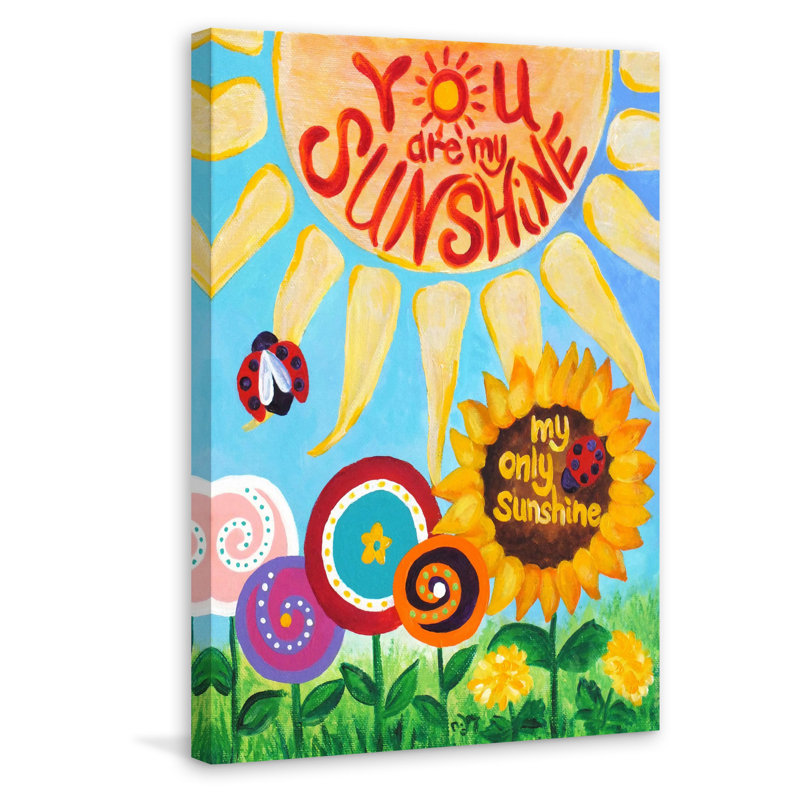 «My Only Sunshine», reproduction sur toile tendue, H 60 po x l 40po x P 1,5 po