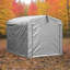 Stover 5 ft. W x 7 ft. D Polyethylene Dome Bike Shed-865360156