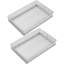 YBM Home White Mesh Desk Drawer Organizer Tray For Home And Office - Multipurpose Storage Holder-1921647509
