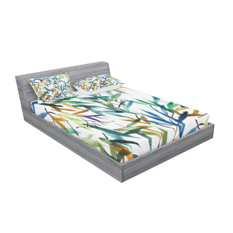 Microfiber Floral Sheet Set