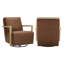 Fauteuil pivotant rembourré Camino-1790535456