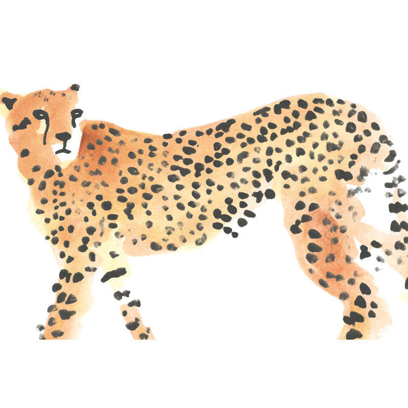 Majestic Cheetah II by June Erica Vess - Painting, 51 cm H x 76 cm W, Wrapped Canvas