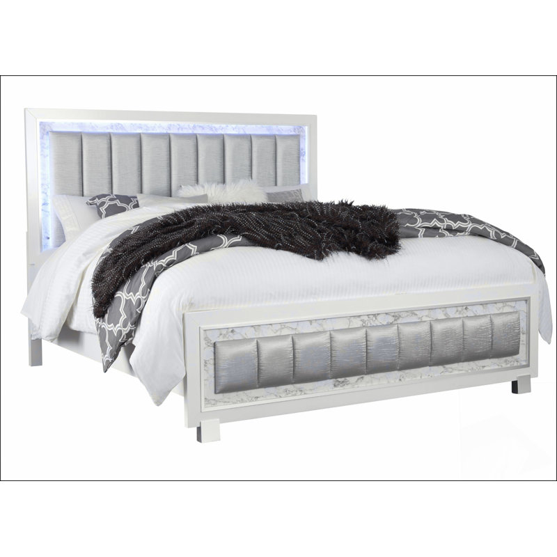 Skye Marble White Full Bed