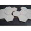 Bianco Dolomite 4 "hexagonal brillant