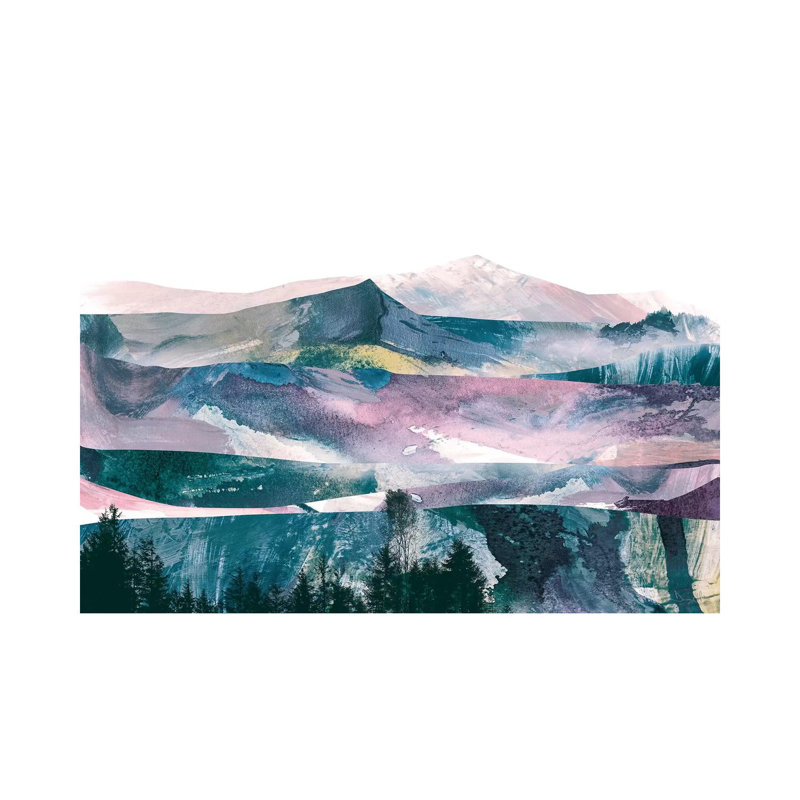 Pink Range by Dan Hobday - Wrapped Canvas Print, 66.04 cm H x 45.72 cm W