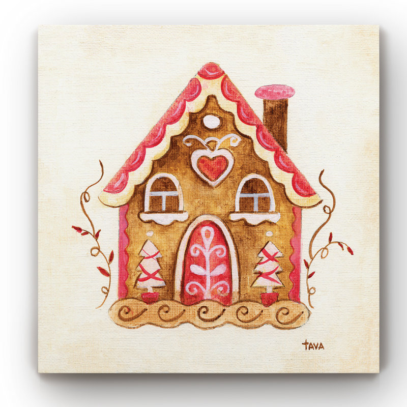 «Gingerbread House Iii», reproduction sur toile tendue, H 24 po x l 24 po x P 1 po