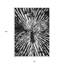 Tapis extérieur lavable abstrait gris anthracite et ivoire 10 pi x 14 pi