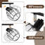 6 -Light E14 Retro black Ceiling Spotlight glass shape