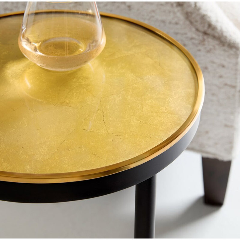 Modern History Glass End Table