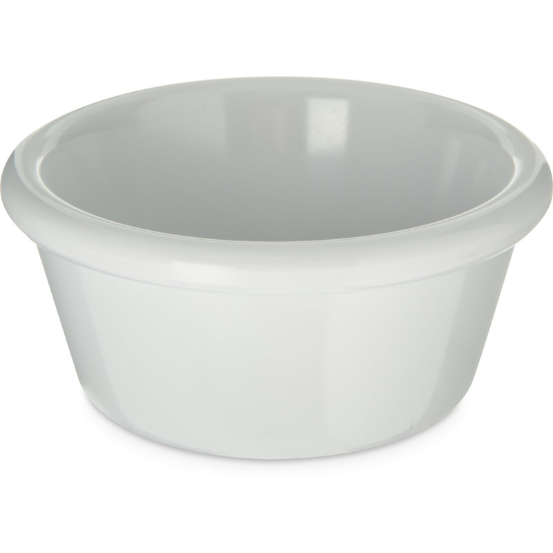 Melamine Smooth Bowl Sauce Ramekin, 6 oz, White