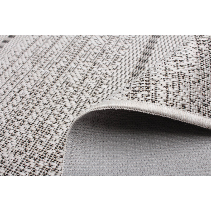 Tapis intérieur / extérieur gris Bralynn, Rectangle 3 pi 3 po x 4 pi 7 po