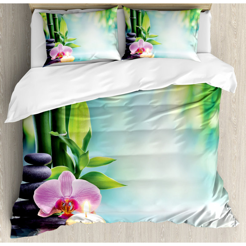 Global Inspired Polyester Mixed Duvet Cover, King Duvet Cover + 2 Shams