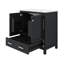 Ensemble de meuble-lavabo 60 po, double meuble-lavabo, double lavabo en céramique, tablette de rangement et tiroirs divisés-89698508