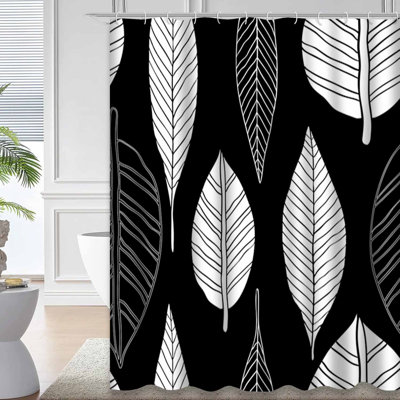 Rideau de douche Black Leaf
