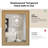 Rexford  Natural Wood Rattan Mirror Farmhouse Wall Decoration-730904682