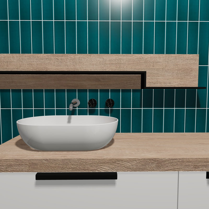 Urban Domain 3'' W x 12'' L Ceramic Subway Singular Tile, Green