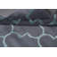 Tapis gris en laine / soie touffeté à la main Castle Heights