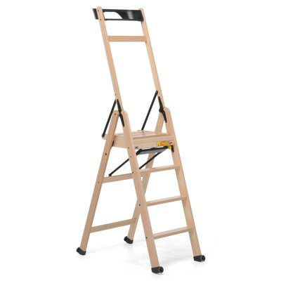 4 - Step Wood Small Step Ladder