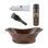 Premier Copper Products BSP5_VBT20DB-P Bathroom Sink And Drain Package